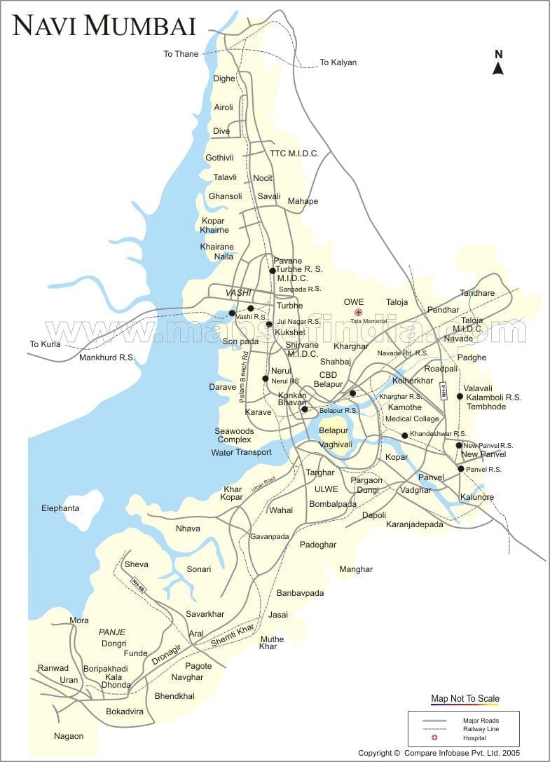 რუკა ახალი Mumbai