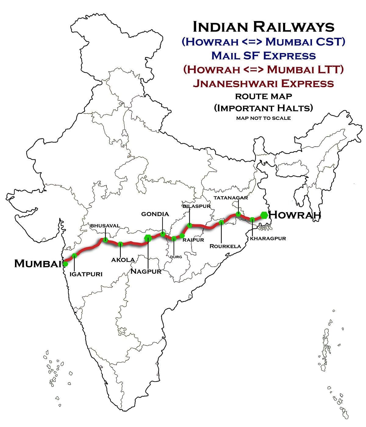 ნაგპური მუმბაიში ჩქაროსნული ავტომაგისტრალის რუკა