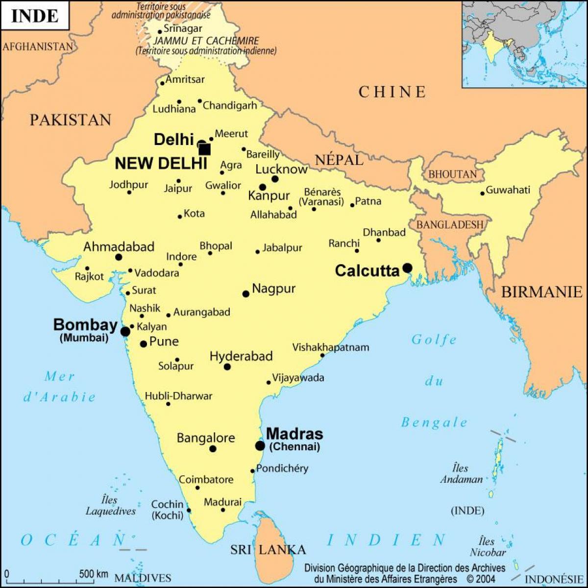 რუკა Bombay ინდოეთში