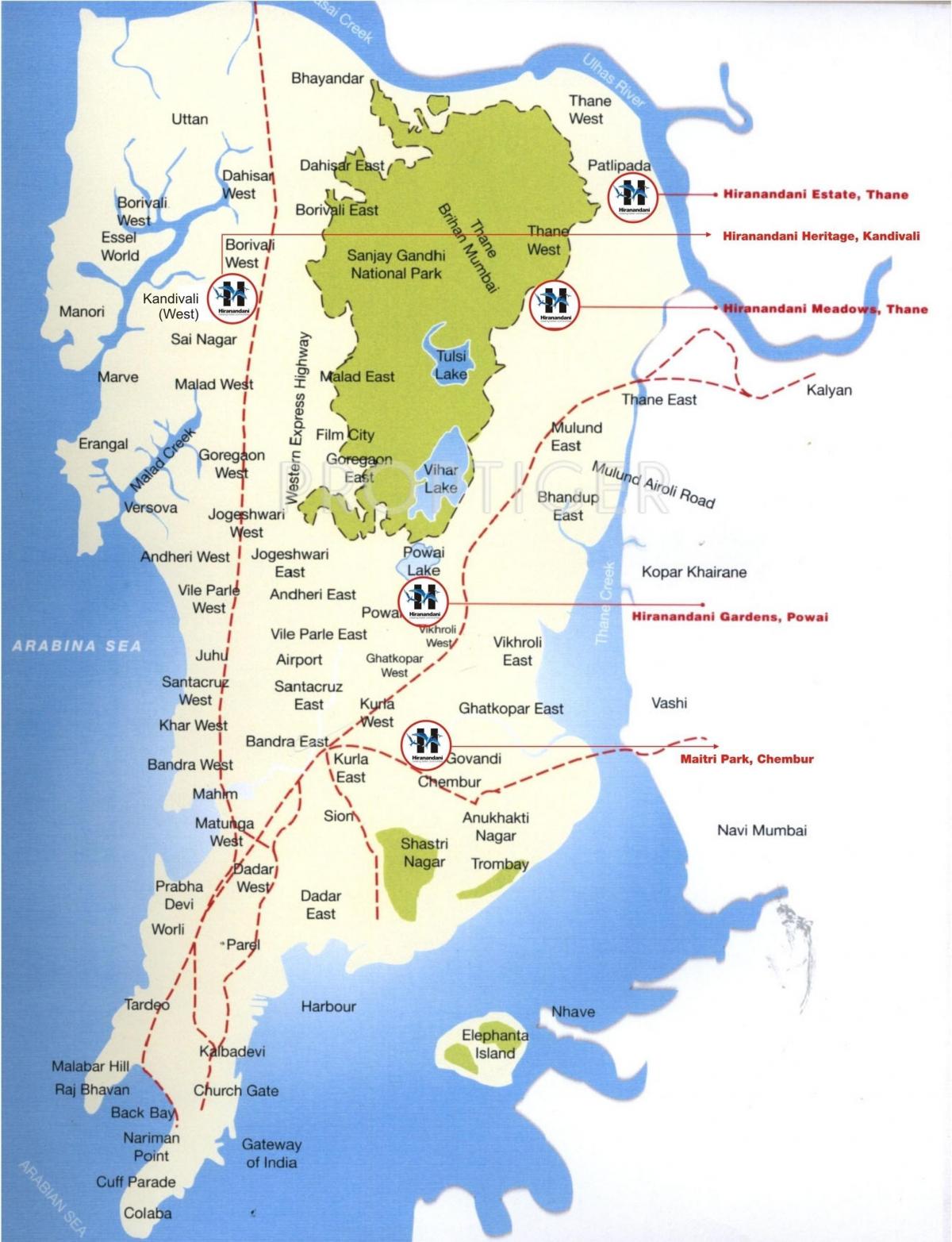 რუკა Colaba Mumbai