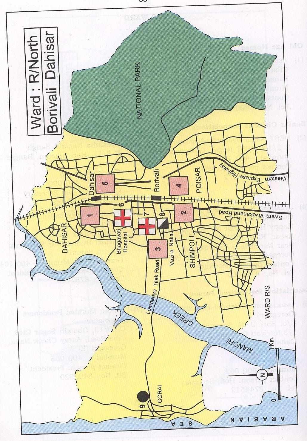 რუკა Dahisar Mumbai