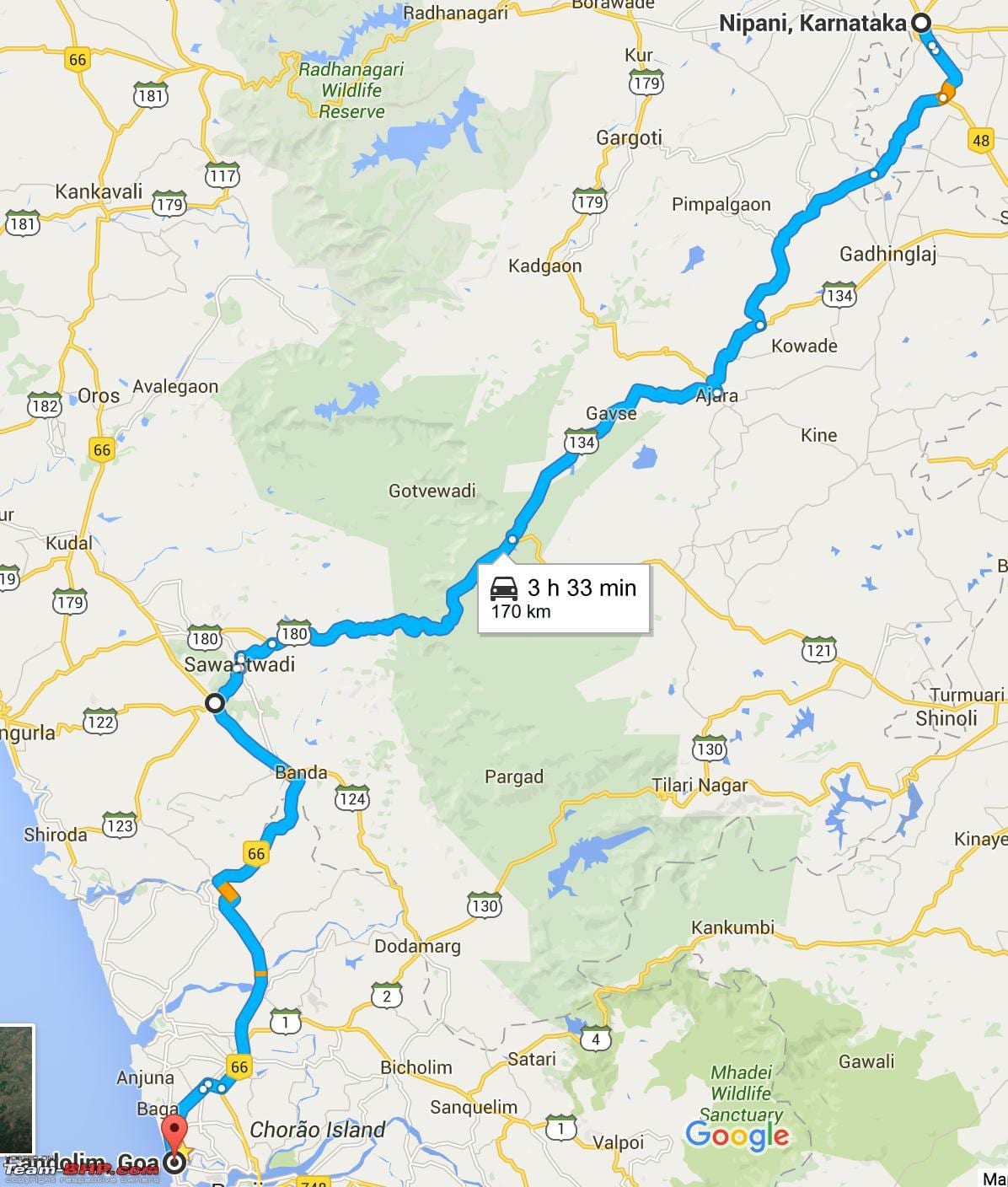 Mumbai goa გზატკეცილი რუკა