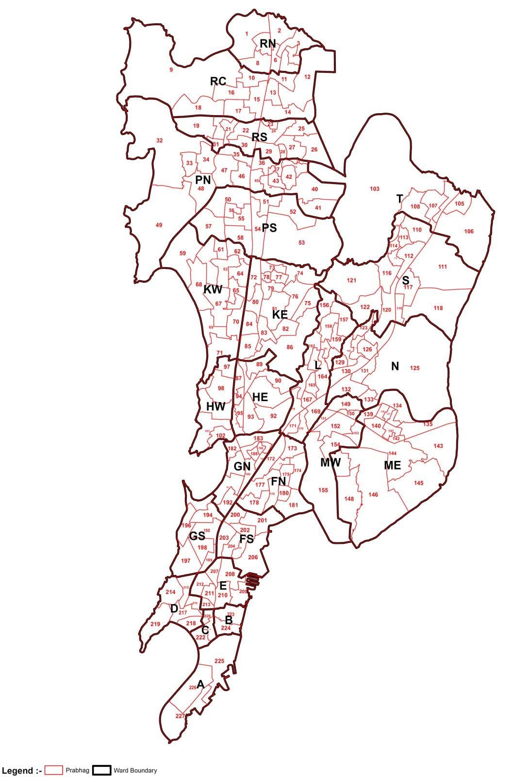 პალატაში რუკა Mumbai
