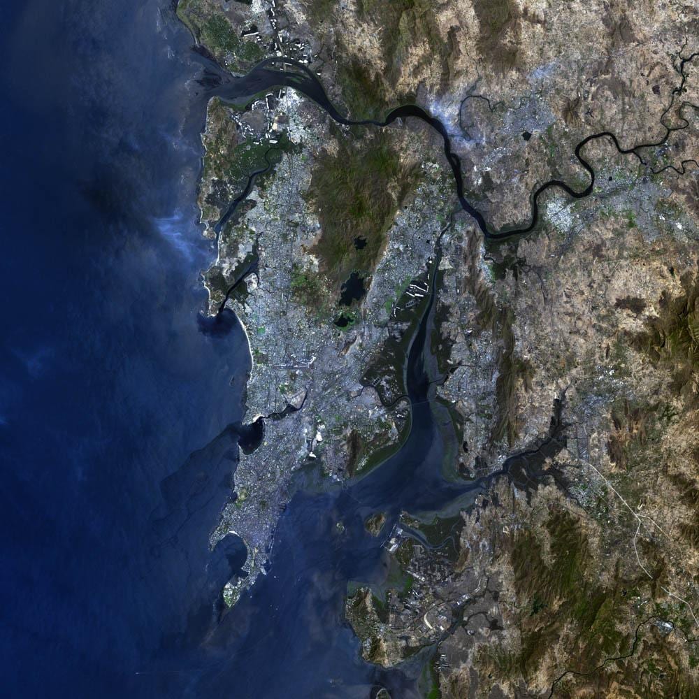 სატელიტური რუკა Mumbai