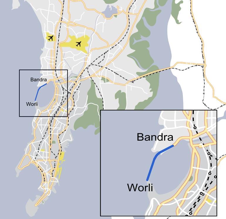 Mumbai Worli რუკა