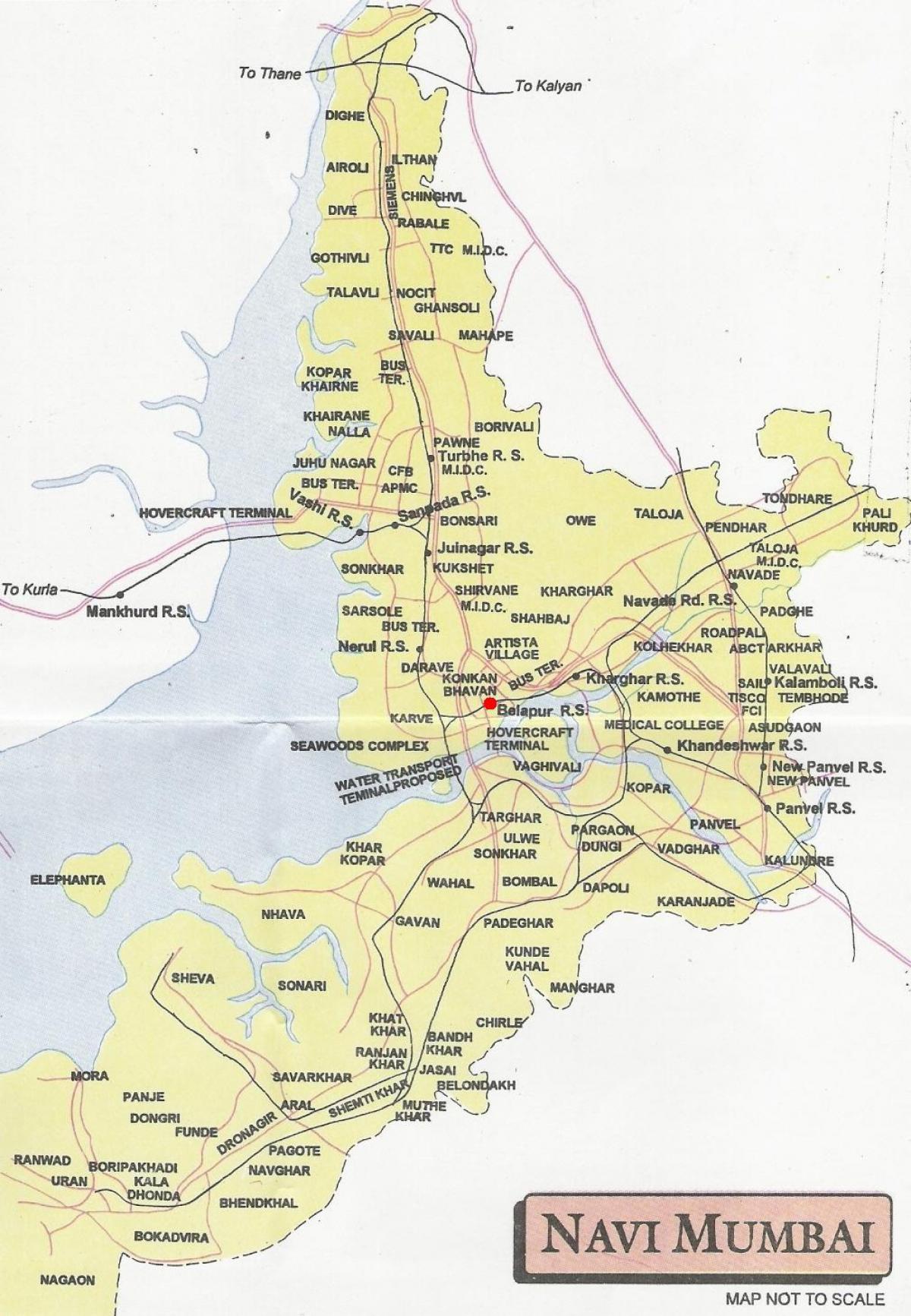 რუკა navi მუმბაიში ქალაქი