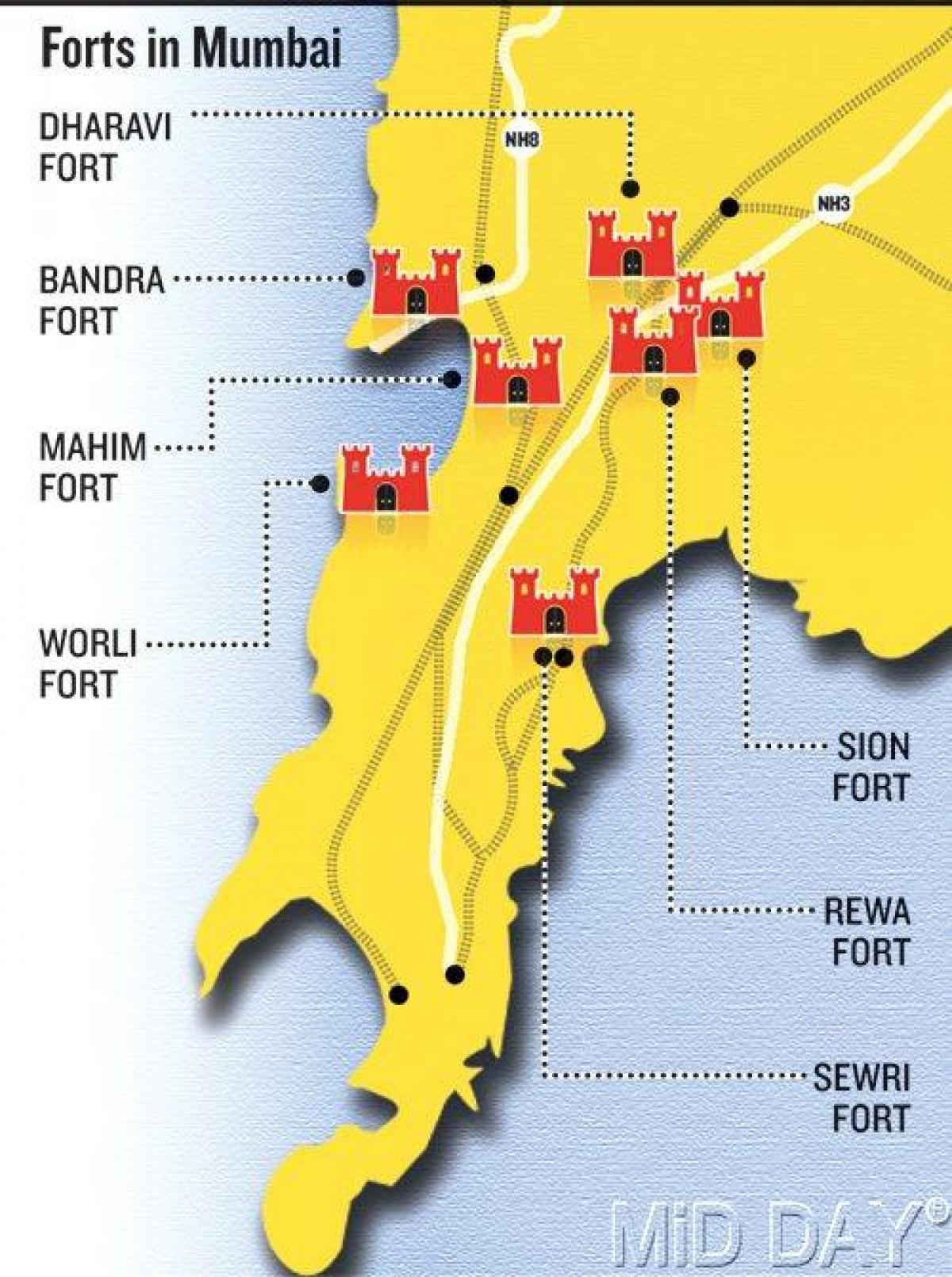 Mumbai fort ფართი რუკა