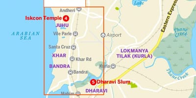 რუკა უფრო დიდი Mumbai