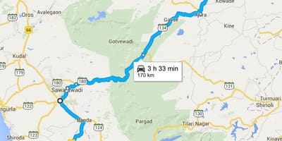 Mumbai goa გზატკეცილი რუკა